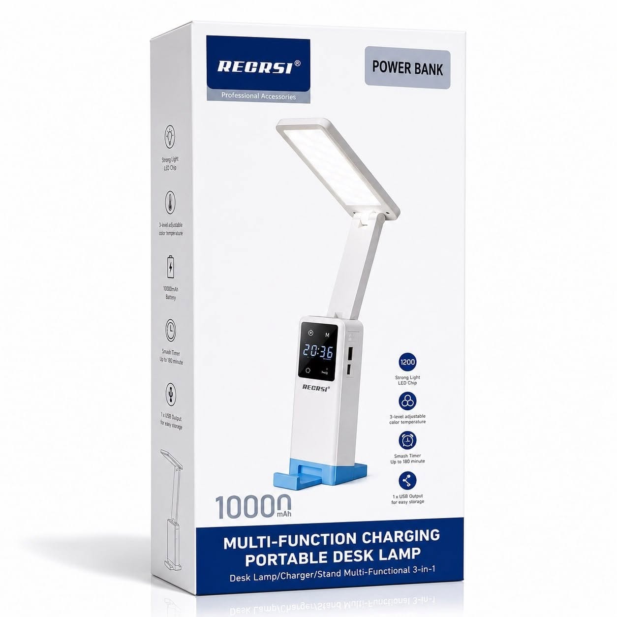 Recrsi 3-in-1 Smart Desk Lamp